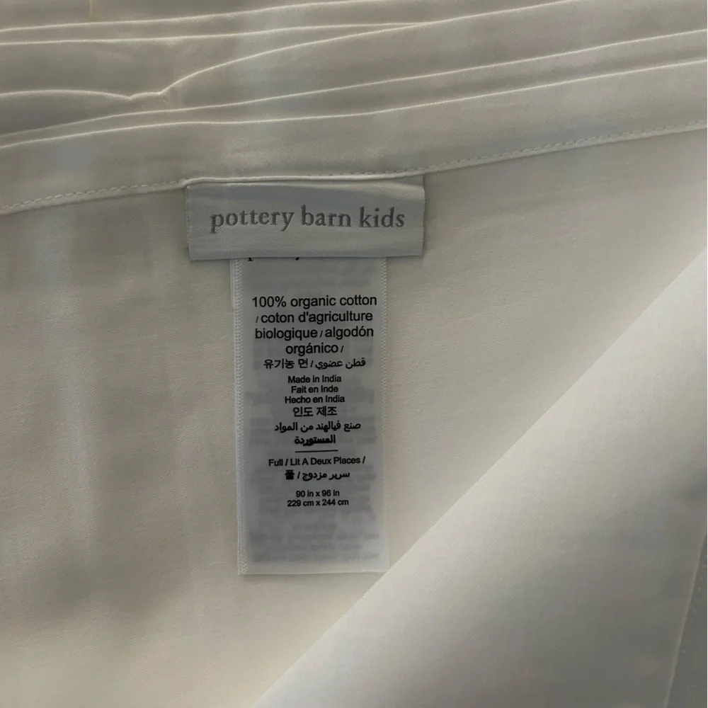 POTTERY BARN KIDS FLAT SHEET FULL SIZE NEW
